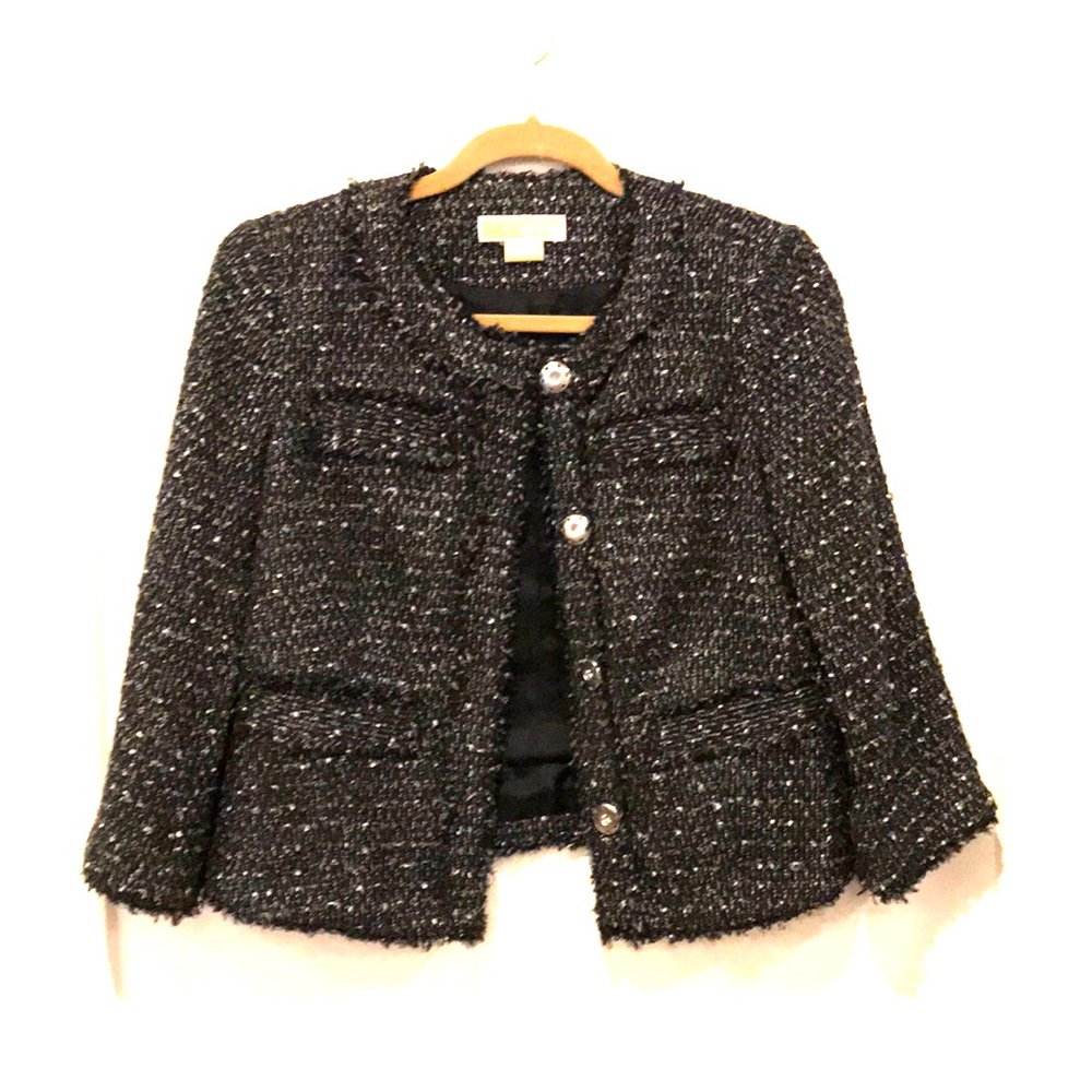 Michael Kors Boucle Fringe Jacket!